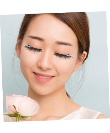 minkissy 3 Pairs Halloween Colorful Sequin False Eyelashes Butterfly Decoration Fake Eyelashes Individual False Lashes Wispy False Eyelashes Individual Chemical Fiber Natural Accessories - Buy Online on GoSupps.com