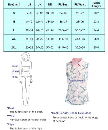 JACK SMITH Women's Sleeveless Golf Polo Shirt - Floral Print, Quick Dry, Sun Protection Tank Top - Green Leaf, XL - Buy Online on GoSupps.com