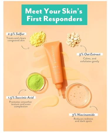 Patchology S.O.S. Overnight Acne Solution Gel-to-Patch Clarifying Liquid Patch 2.9% Sulfur 3% Niacinamide Dries Clear Fast Results Makeup Safe Pregnancy Safe Face & Body Use - Buy Online on GoSupps.com