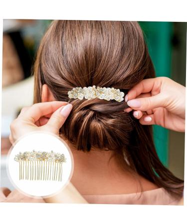 Ipetboom Alloy Rhinestone Hair Comb Prom Hair Clips Rhinestone Hair Clip Rhinestone Side Comb Bridal Headdress Diamond Hair Clips Tiara Accessories Rhinestones Flower Girl Bride - Buy Online on GoSupps.com
