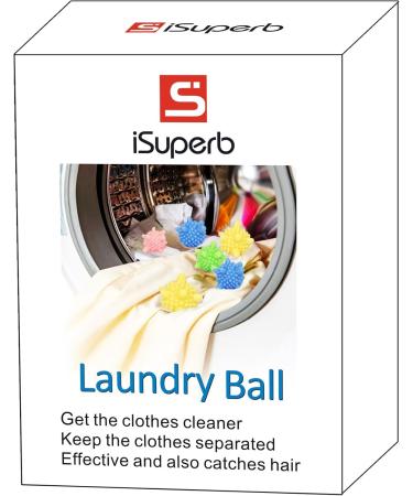 iSuperb Colorful Laundry Ball Washing Ball Set of 6 6 Pack Washing Ball - Buy Online on GoSupps.com