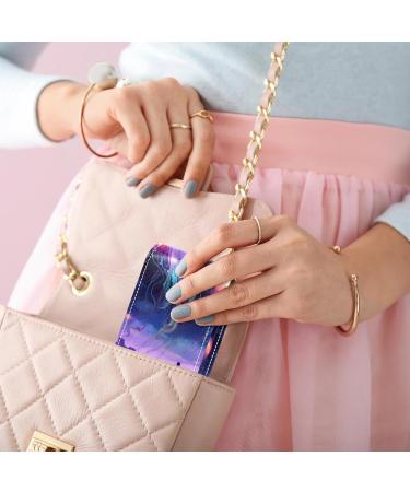 Buy Leather Lipstick Case Organizer with Mirror - Mini Jellyfish Sea Lip Gloss Holder - Buy Online on GoSupps.com