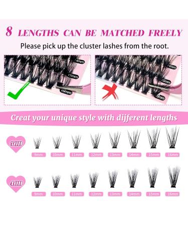 DIY Lash Extension Kit - 280pcs Individual Volume Lashes (9-16mm) with Bond Seal & Applicator Tool - Perfect for Home Eyelash Extensions - Buy Online on GoSupps.com
