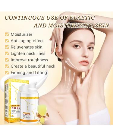 Neck Creams for Tightening and Firming Neck & Chest Anti-Aging Treatment for Crepey Sagging Skin & Wrinkles Gua Sha Neck Cream with Collagen Retinol & Hyaluronic Acid - Deep Hydration Yellow - Buy Online on GoSupps.com