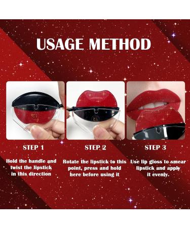DAGEDA Lazy Lipstick: 3 Colors Magic Pearl, Long-Lasting Waterproof Formula for Lazy People - Color A - Buy Online on GoSupps.com
