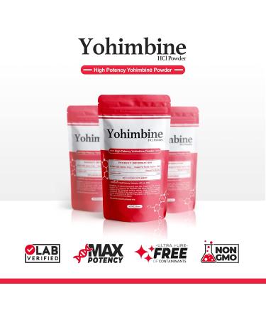 BulkStimulants Yohimbine HCl Powder | 3mg per Scoop | 1000 Scoops per Packet | 3 Grams - Buy Online on GoSupps.com
