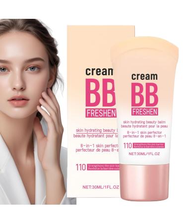 wiroouia Tinted BB Cream - Natural Purifying Corrective BB Cream 30ml - Long-Lasting Brightening Daily Moisturizer for Women's Beauty Daytime Makeup and Travel