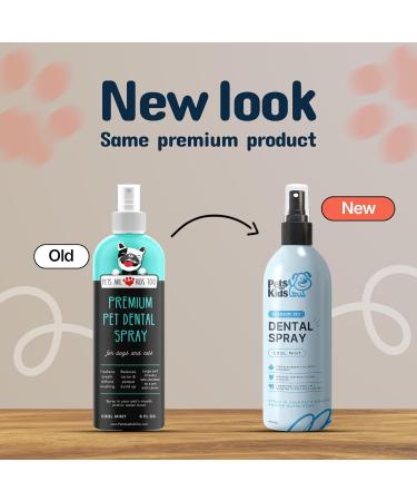 Pets Are Kids Too Premium Pet Dental Spray - 8oz | Eliminate Bad Breath & Gum Disease | No Brushing Needed | Digestive Aid | 1 Bottle - Buy Online on GoSupps.com