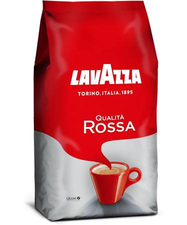 Lavazza Qualita Rossa Coffee Beans 1000g - Authentic Italian Blend 1kg (Pack of 1) - Buy Online on GoSupps.com