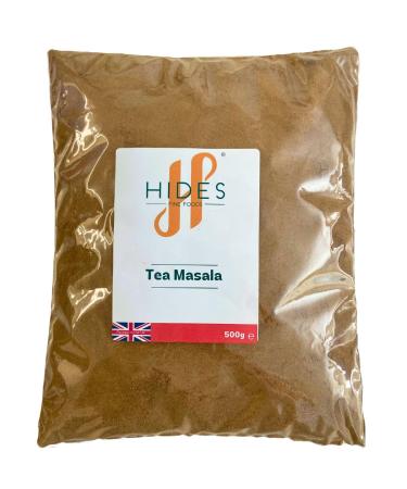 Hides Fine Foods - Tea Masala 500g - GMO Free - Suitable for Vegetarians - South Asian Cuisine - Indian Drink - Hot Beverage - Masala Chai - Aromatic Chai