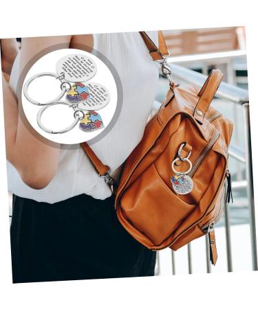 Shop Abaodam 2ST Key Pendant | Therapist Recognition & Teacher Therapy Keychain - Rustproof Heart-Shaped Puzzle Jewelry - Buy Online on GoSupps.com