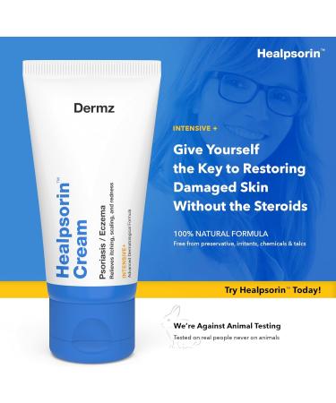Healpsorin Cream for Psoriasis, Eczema, Rosacea & Dermatitis - Reduces Dryness & Inflammation - Treatment for Itchy, Cracked & Irritated Skin - Dermatologist-Recommended - Buy Online on GoSupps.com