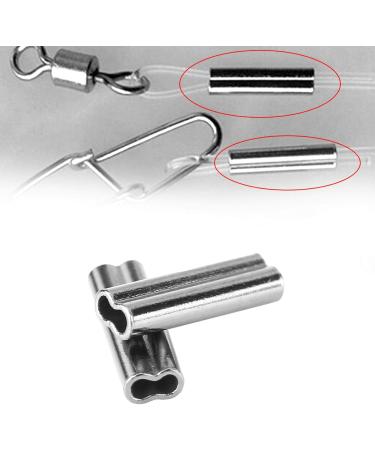 100-Part Fishing Copper Pipe & Crimp Slump Sleek - Must-Have Double Run Sleeve for Wire Rope & Cable | Clean Fishing Cord Pipe (1.0mm x 10mm) - International Shipping - Buy Online on GoSupps.com