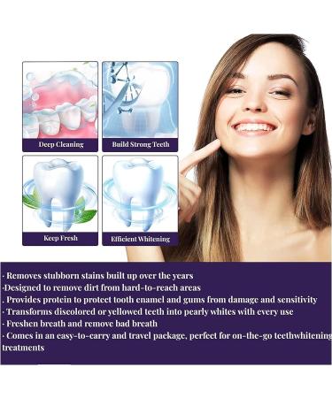 Sensitive Teeth Whitening Toothpaste Purple Formula for Gentle Cleaning, Reduce Yellow Stains, and Protect Tooth Enamel and Gums - Buy Online on GoSupps.com