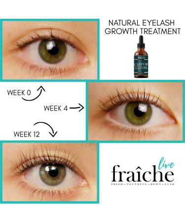 Organic Castor Oil (2oz) + FREE Mascara Starter Kit | USDA Certified, Cold Pressed, Hexane Free | Eyelash & Eyebrow Growth Serum, Hair Conditioner - Buy Online on GoSupps.com