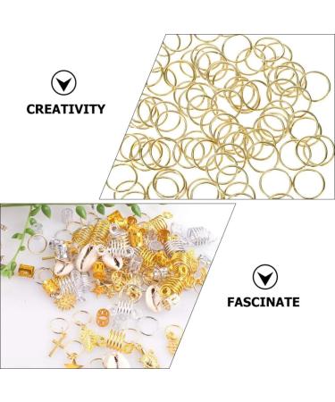 Beaupretty Hair Cuffs Hair Braids Beads 238 Pieces Dreadlocks Jewelry Dreadlocks Rings Hair Braids Bead Hair Extension Ring Braids Hair Accessories African Ornaments Beads for Hair Braids - Buy Online on GoSupps.com