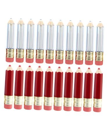 GALPADA Tube De Brillant L vres Rechargeable Et R utilisable Lot De 20 Pi ces Format Mini Transparent Et Rouge Pour Diy Voyage Et Usage Quotidien