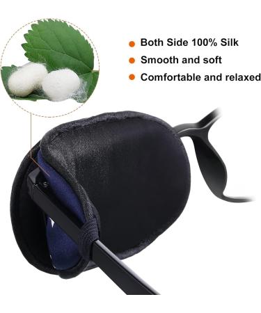 6-Piece Silk Eye Patch Set for Adults & Kids - Soft Eye Covers for Comfortable Eye Protection (Dark Color - Buy Online on GoSupps.com