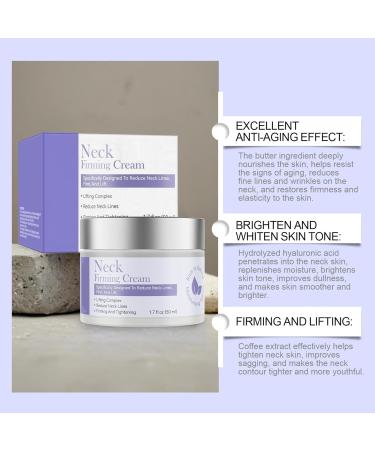 Firming & Lifting Neck and D collet Cream 2PC Double Chin Cream Anti-Wrinkle Neck for Women Anti Aging Neck Cream Sagging Neck Cream Premium Care for All Skin Types - Buy Online on GoSupps.com