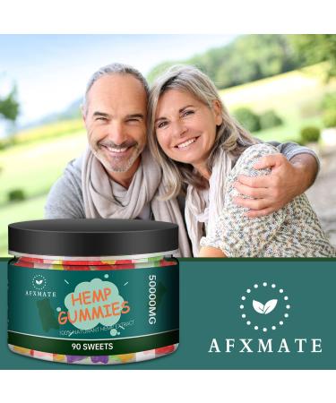 Hemp Gummies 50000mg Natural Hemp Oil Infused Fruit Flavored Gummy - 90 Gummies - Buy Online on GoSupps.com