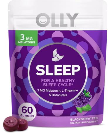 Olly Melatonin Gummy All Natural Flavor and Colors - 60 Gummies