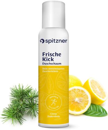 Spitzner Citrus Cedar Shower Foam 3 x 150 ml wellness shower gentle cleansing foam dermatologically tested vegan and skinfriendly ideal after exercise - Buy Online on GoSupps.com