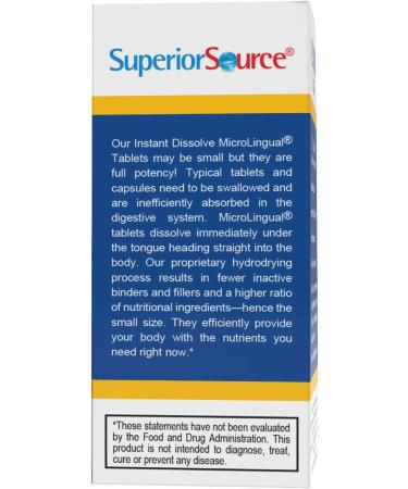 Superior Source Melatonin 10 mg - 100 MicroLingual Instant Dissolve Tablets for Sleep Support - Buy Online on GoSupps.com