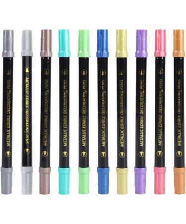 Food Coloring Pens Color Double Sided Edible Food Coloring Marker with Fine and Thick Tip Food Grade Marker Green - Buy Online on GoSupps.com