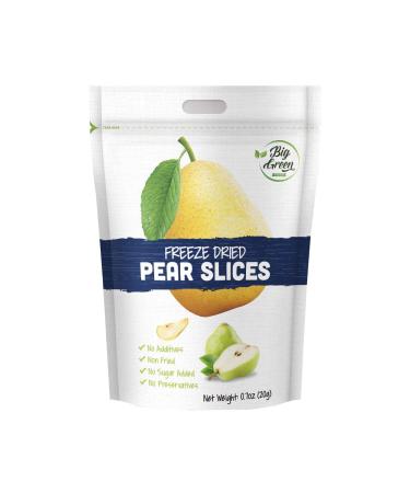 Big Green Organic Food- Freeze-Dried Pear, Healthy Snack, Natural Flavor (12)