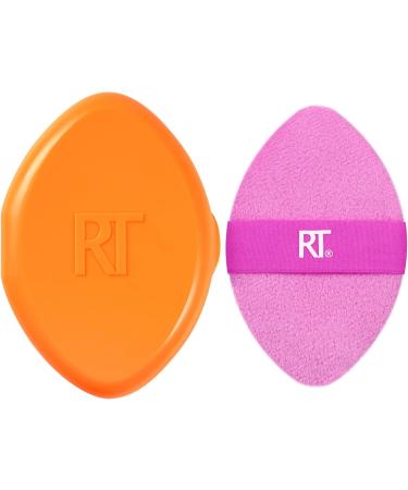 Real Techniques Miracle 2-In-1 Powder Puff + Travel Case Dual-Sided Makeup Blending Puff Elastic Band Precision Makeup Sponge and Powder Puff For Liquid Cream and Powders Travel Case 2 Count 1/Miracle 2-In-1 Powder Puff + Case - Buy Online on GoSupps.com