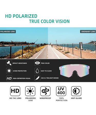 SAUYIXH Polarized Sports Sunglasses | UV400 Protection | Cycling & Outdoor Activities Sunglasses | Unisex Sports Goggles - Buy Online on GoSupps.com