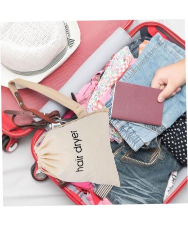 Baluue 20 Pcs Hair Dryer Storage Bag Portable Dryer Travel Hair Dryer Traveling Makeup Bag Beige Fabric - Buy Online on GoSupps.com