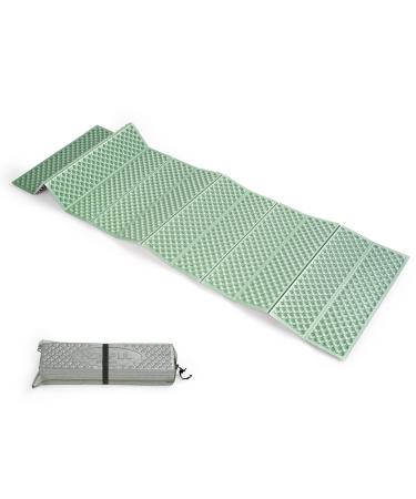 HOMFUL Foam Camping Pads Ultralight Sleeping Mat Folded Foam Closed Cell Sleeping Pad for Backpacking Hiking Outdoor Green