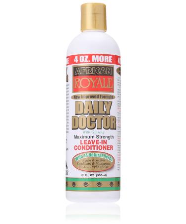 African Royale Daily Doctor Maximum Strength Leave-in Conditioner 12 Oz
