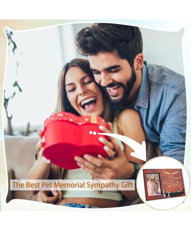 Personalized Wooden Pet Memorial Picture Frame for Cats and Dogs - Sympathy Gifts for Loss, Remembrance, and Bereavement - Buy Online on GoSupps.com