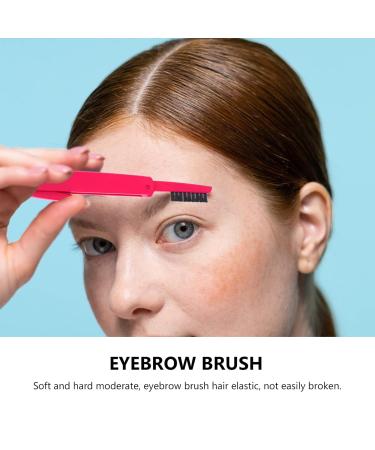 Minkissy 2pcs Multifunctional Makeup Brushes Set - Eyebrow Eyelash Comb & Foundation Tools - Random Color - Perfect for Beauty Care & Professional Makeup - Buy Online on GoSupps.com