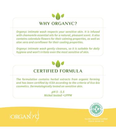 Buy Organyc 100% Organic Cotton Wash - 8.5 Fluid Ounce | Eco-Friendly & Gentle Cleansing for Sensitive Skin - Buy Online on GoSupps.com