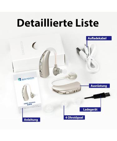 Buy Britzgo Long-Lasting Intelligent Noise Suppression Device | Silver - Enhance Communication with Family & Friends - Buy Online on GoSupps.com