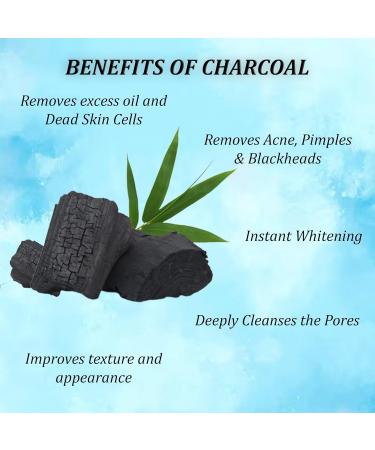 Yana Instant Whitening Activated Charcoal Face Wash & Cleanser for Men & Women Organic Formula for Deeply Unclogging Pores & Detoxifying Skin with Pure Carbon Salicylic Acid & Glutathione 60ml - Buy Online on GoSupps.com