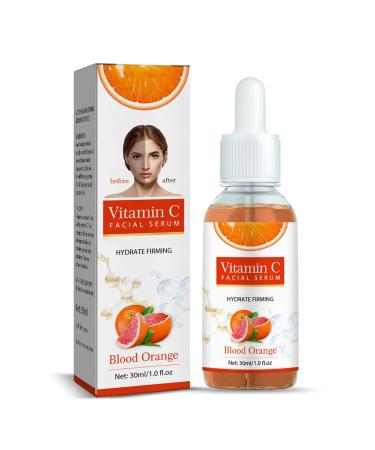 Vitamin C Serum For Face Serum 10% Fresh Vitamin C + 5% Sweet Orange Extract with Hyaluronic Acid For Face Hydrate Skin & Even Skin Tone Anti Aging & Wrinkle Face Serum for Women
