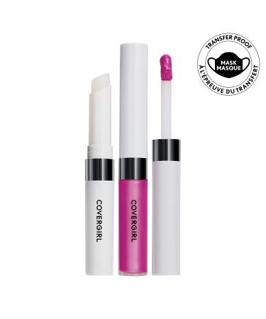 COVERGIRL Outlast All-Day Lip Color Moonlight Mauve 2 Count - Long-Lasting Lipstick with Topcoat - Buy Online on GoSupps.com