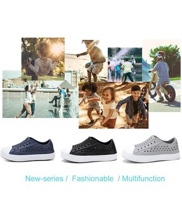 Okilol Toddler Slip On Sandals - Navy - Size 6 - Quick Dry Summer Beach Water Shoes - Buy Online on GoSupps.com