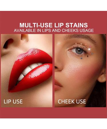 6 Colors Water Lip Stain Makeup Kit | Long-Lasting Waterproof Lip Tint for Women | Moisturizing Matte Liquid Lipstick | Vivid Color & Non-Sticky Finish - 1.6fl oz - Buy Online on GoSupps.com
