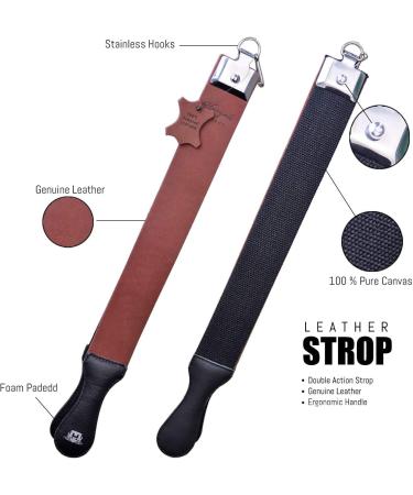 Haryali London Leather Strop - Wide Knife Sharpening & Razor Blade Sharpener for Superior Edge Maintenance - Buy Online on GoSupps.com