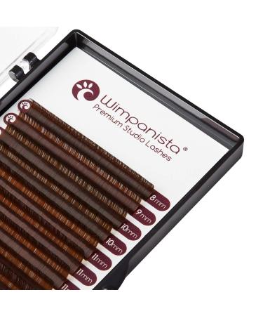 Shop Volume Eyelashes C Curl - 0.07mm Silk Lashes 8-14mm Mix - Brown Eyelash Extensions - 16 Strips - International Shipping - Buy Online on GoSupps.com