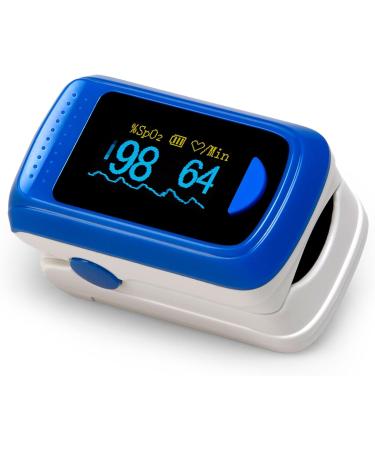 Buy Medx5 OLED Color Display Pulse Oximeter - Certified Medical Device with Heart Rate Monitor & Extra Accessories | International Shipping Available - Buy Online on GoSupps.com