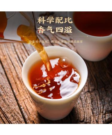 HQZM Premium Fermented Yunnan Puer Ripe Tea with Aged Mandarin Peel 250g 882 Oz Black Tea - Buy Online on GoSupps.com