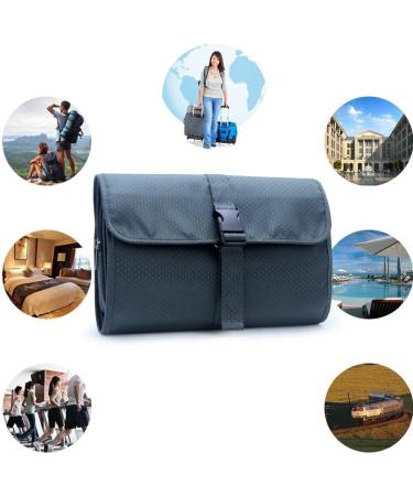 Relavel Travel Hanging Toiletry Bag Waterproof Shaving Kit Makeup Organizer, Gray - Buy Online on GoSupps.com