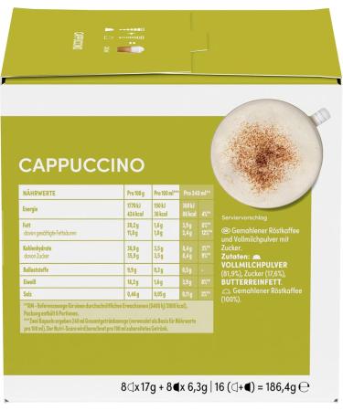  NESCAFE DOLCE GUSTO NESCAF DOLCE GUSTO Cappuccino Coffee Capsules - 6 Boxes of 16 Capsules - Buy Online on GoSupps.com