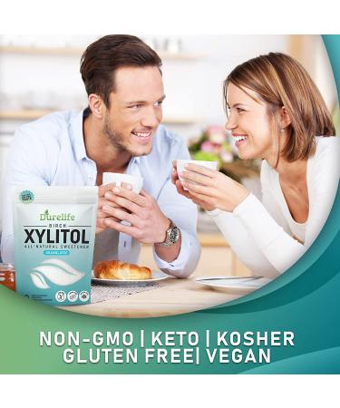DureLife XYLITOL Sugar Substitute 2.5 LB Bulk 2 Pack - 100% Pure Birch Xylitol, Non-GMO, Gluten Free, Kosher - Natural Sugar Alternative (80 OZ) - Buy Online on GoSupps.com